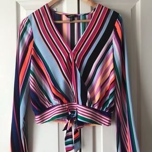 Express cropped blouse